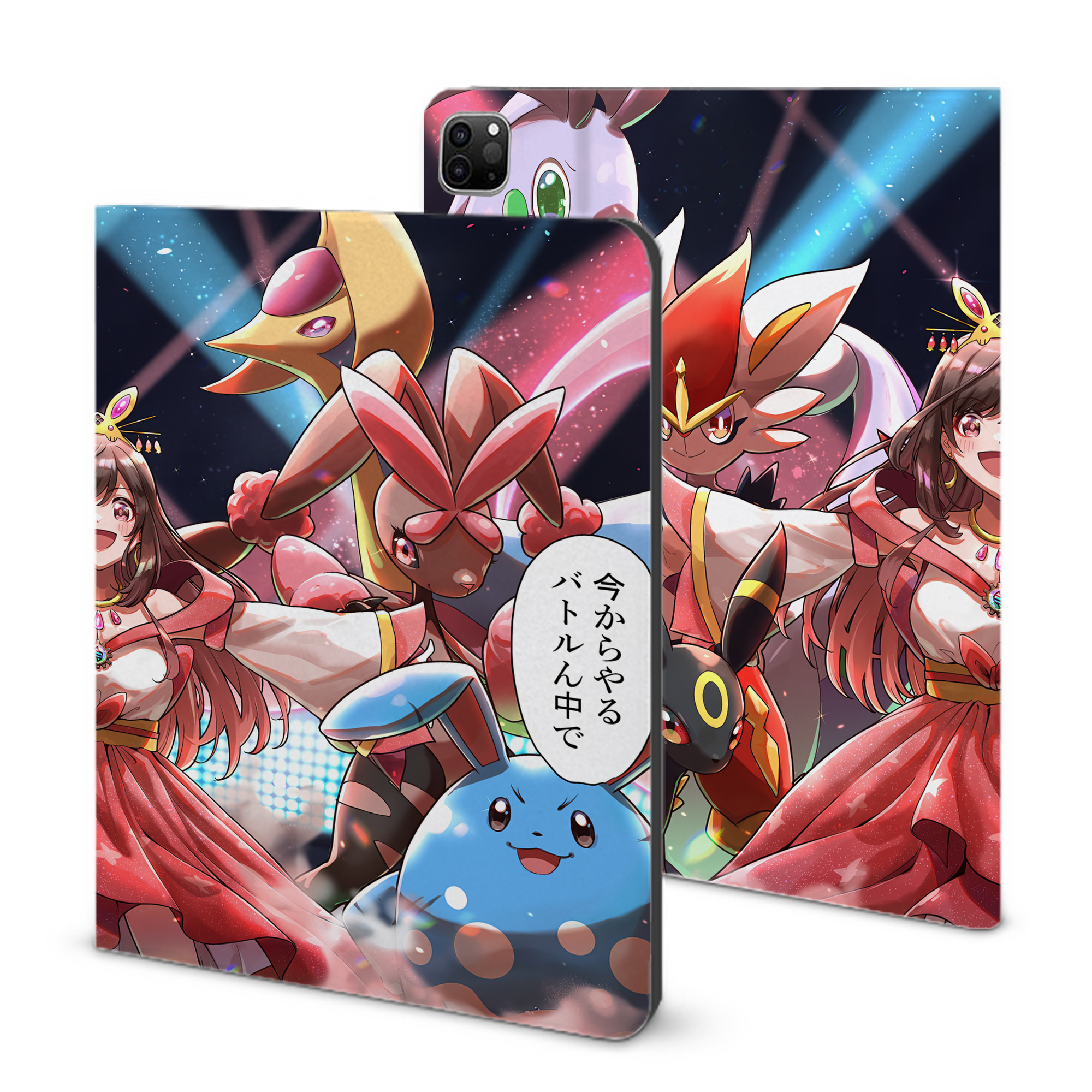 （画像用） ポケットモンスター Pokémon IPad ケース ブック型 PUレザー TPU 耐衝撃 軽量 薄型 ペン収納なし 全面保護 IPad 各モデル対応